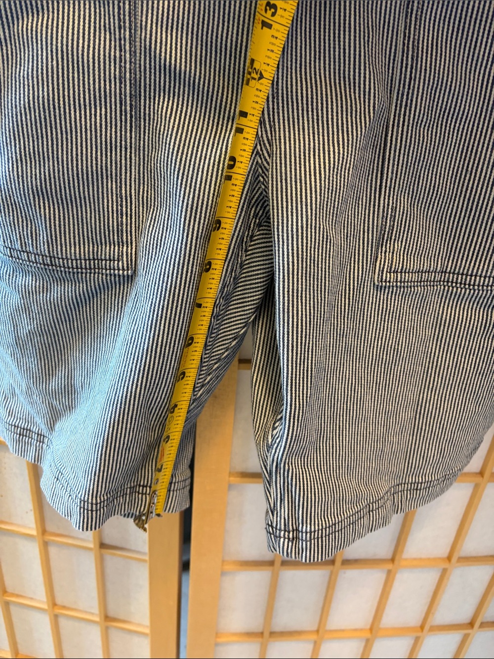 Duluth women’s gardening overalls in engineer stripe - Picture 8 of 8